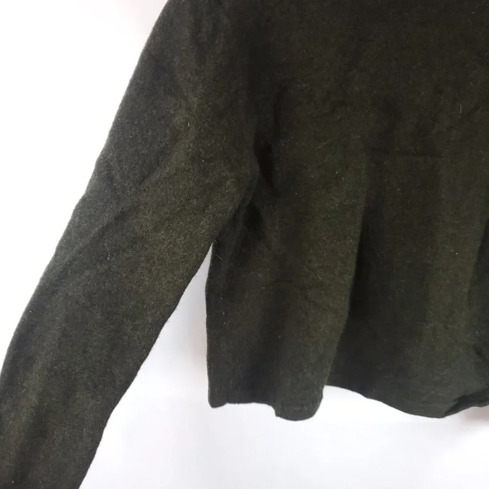 Abercrombie & Fitch Reliable Outdoor Goods Mens Green Knit Lambswool Sweater M